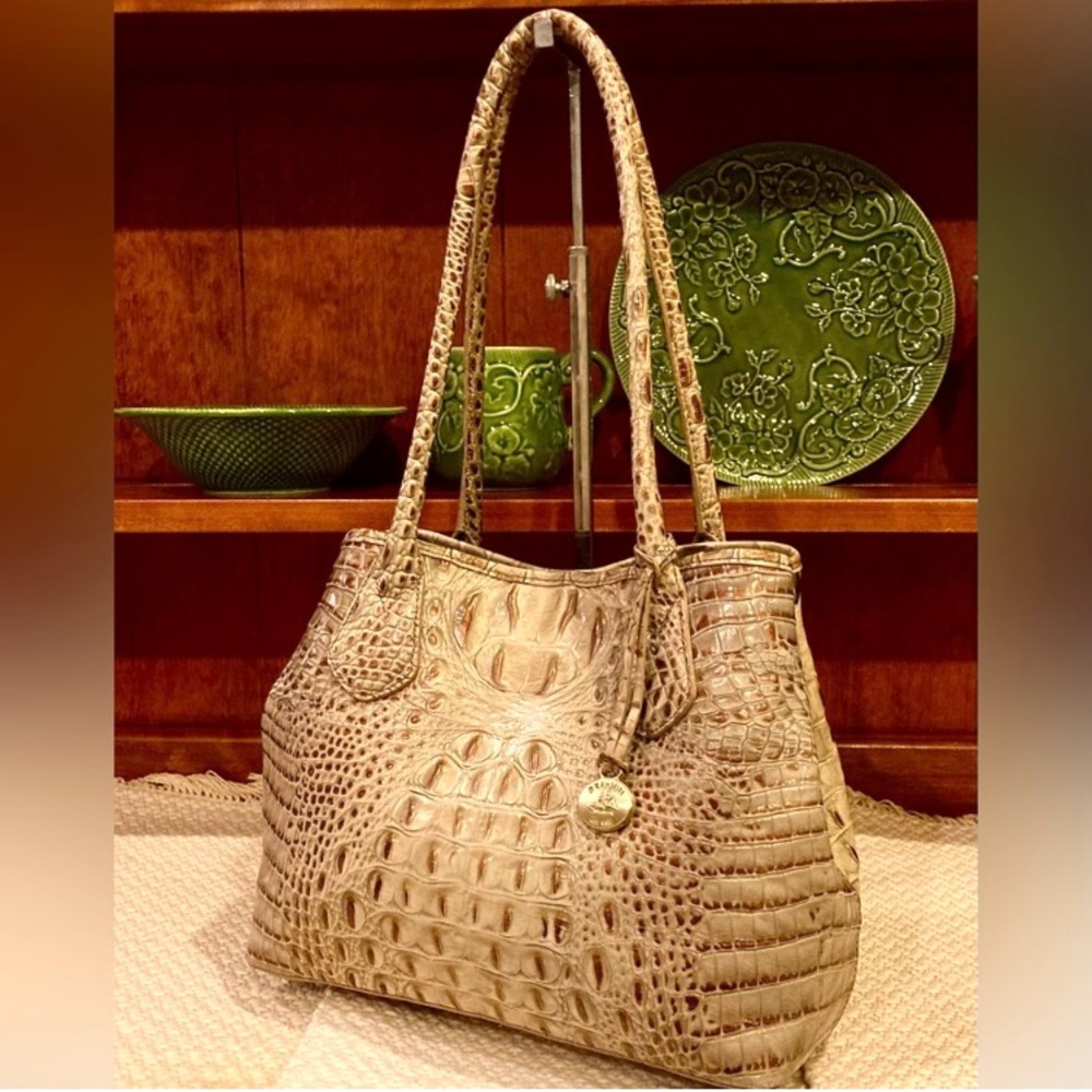 🤎🌟EUC Brahmin Expandable Anytime Tote in Savino Melbourne🌟 - Picture 11 of 12